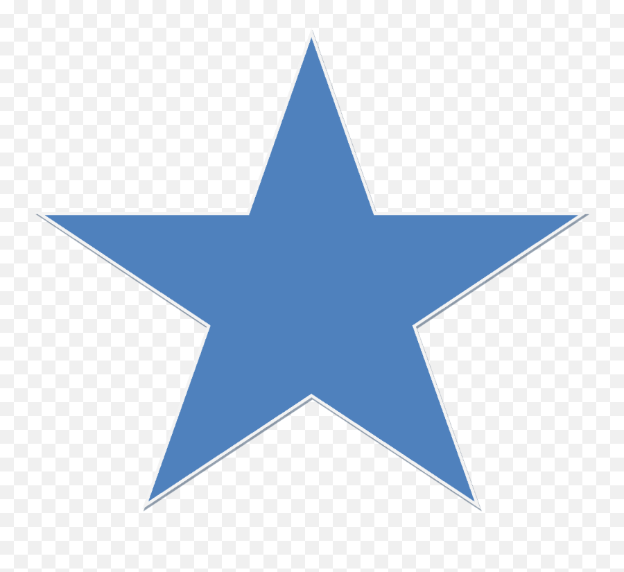 A Blue Star - Printable Blue Star Emoji,Star Png