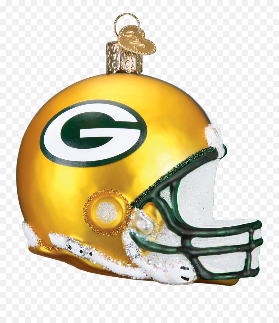 Green Bay Packers Helmet 71217 Old World Christmas - Green Bay Packers Weihnachten Emoji,Green Bay Packer Logo