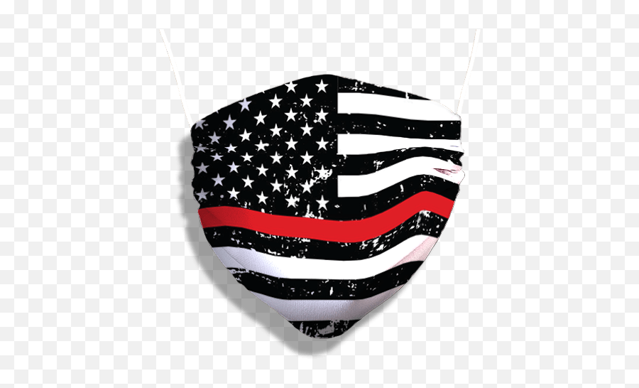 Thin Red Line Mask Washable And Moisture Barrier - Thin Blue Line American Flag 3x5 Black Emoji,Red Circle With Line Png