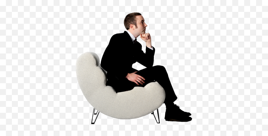 Sitting Man Png Clipart - Persona Sentada En Un Sillon Emoji,Person Sitting Png