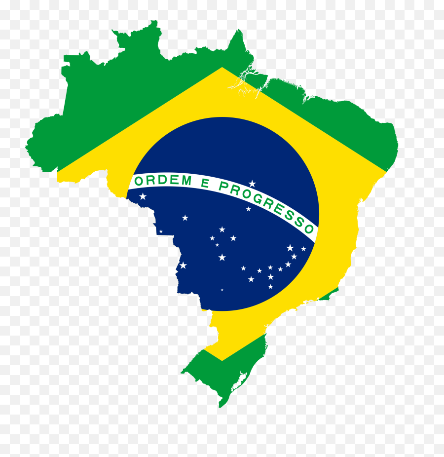 Brazil Map Cliparts - Brazil Country With Flag Png Yavuz Sultan Selim Mosque Emoji,Png Country
