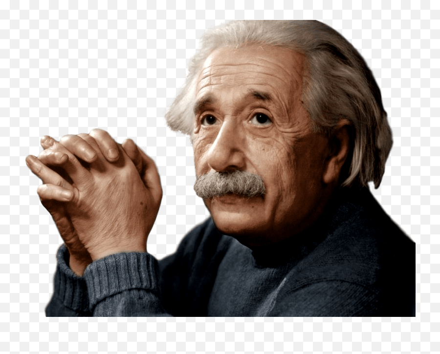Albert Einstein In Color - Albert Einstein No Background Emoji,Einstein Png