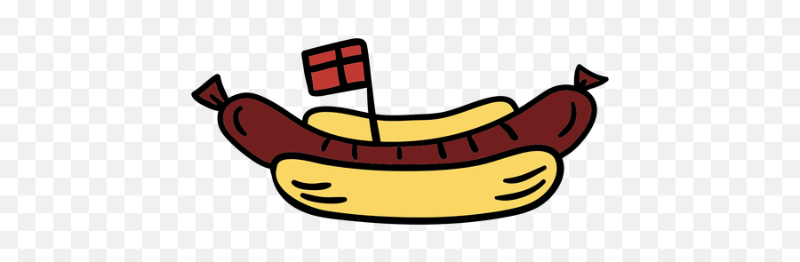 Danish Hot Dog Illustration - Transparent Png U0026 Svg Vector File Dodger Dog Emoji,Transparent Hot Dog