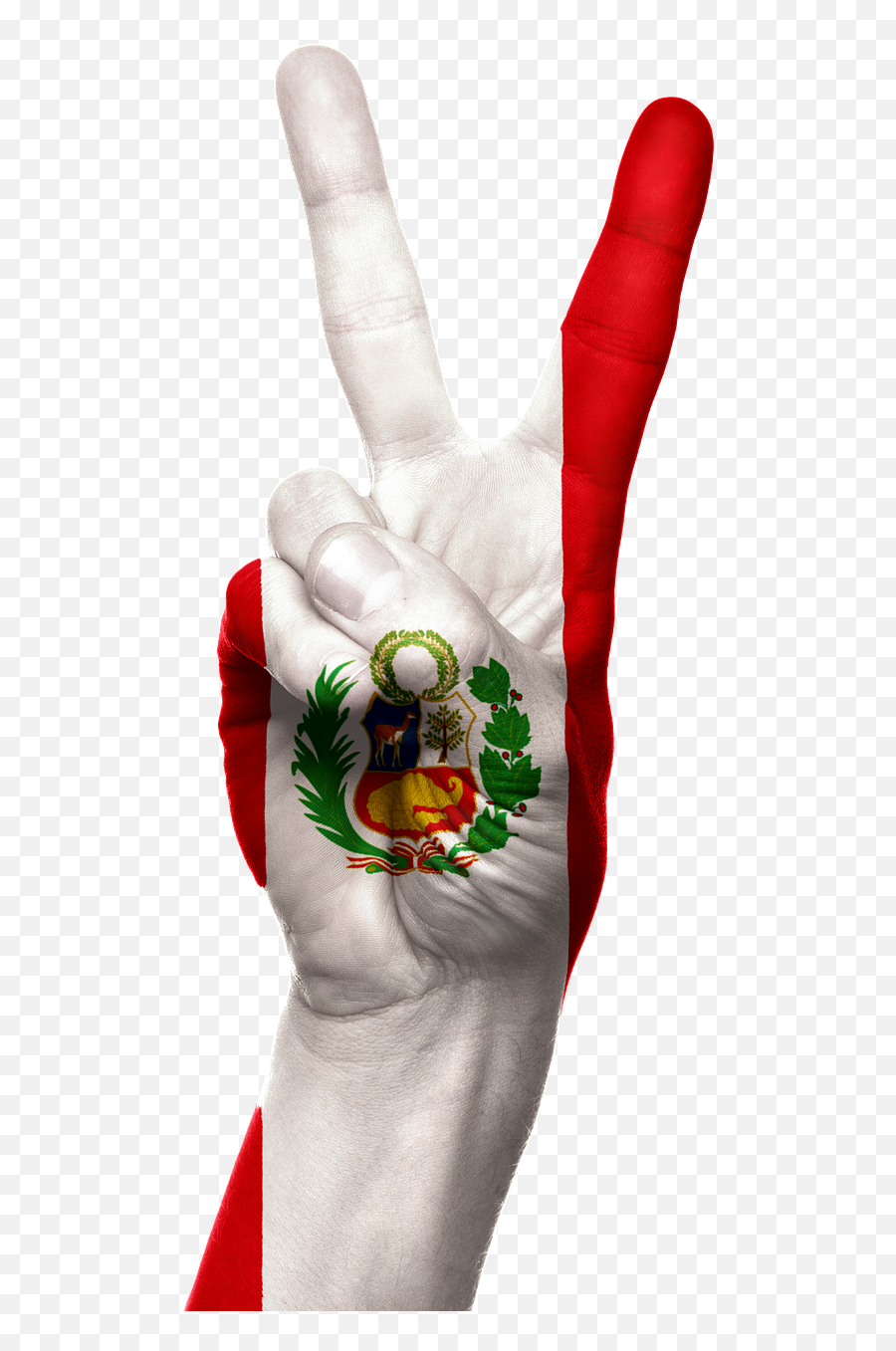 Peru Flag Hand Patriotic Png - Kürt Isareti Duvar Kagrd Emoji,Peru Flag Png