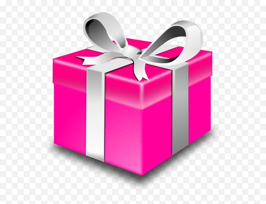 Pink Gift Box Clipart Transparent Png - Gift Box Emoji,Gift Box Clipart