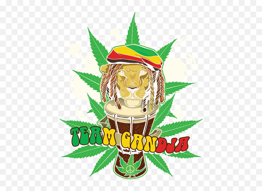 Cool Team Gandja Lion Reggae Cannabis Leaf Pot Smoker Pothead Smoking Gift Iphone 12 Case - Language Emoji,Pot Leaf Transparent