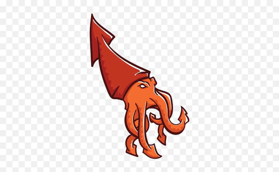 Folklore Creature Kraken Orange Icon - Transparent Png U0026 Svg Emoji,Kraken Png