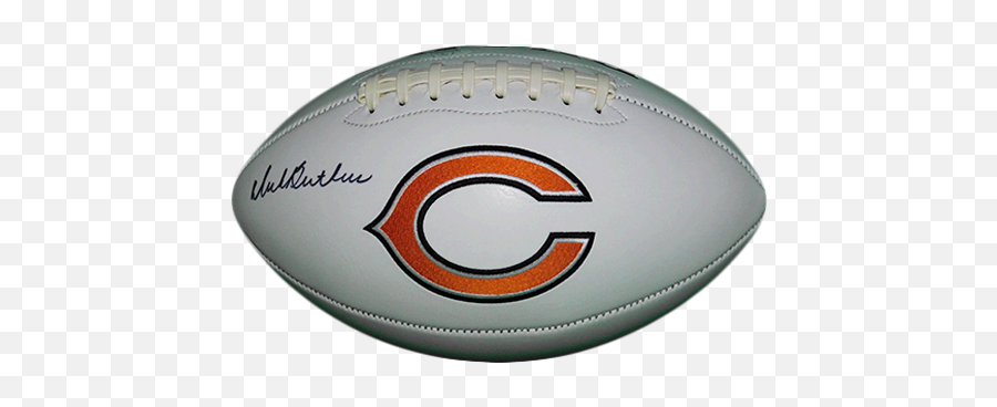 Dick Butkus Autographed Chicago Bears Logo Football Jsa Emoji,Chicago Bears Logo Image