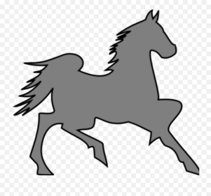 Grey Horse Svg Vector Grey Horse Clip Art - Svg Clipart Emoji,Black Horse Clipart
