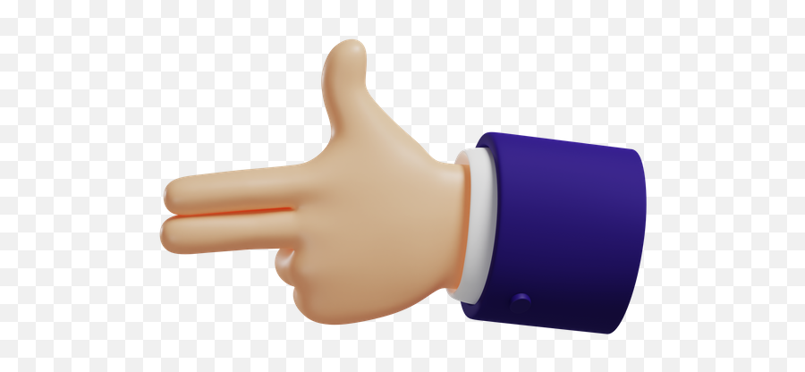 Premium Gun Hand Gesture 3d Illustration Download In Png Emoji,Transparent Gun Hand