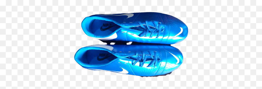 Lace Up Football Soccer Boot - Blue Emoji,Football Laces Png