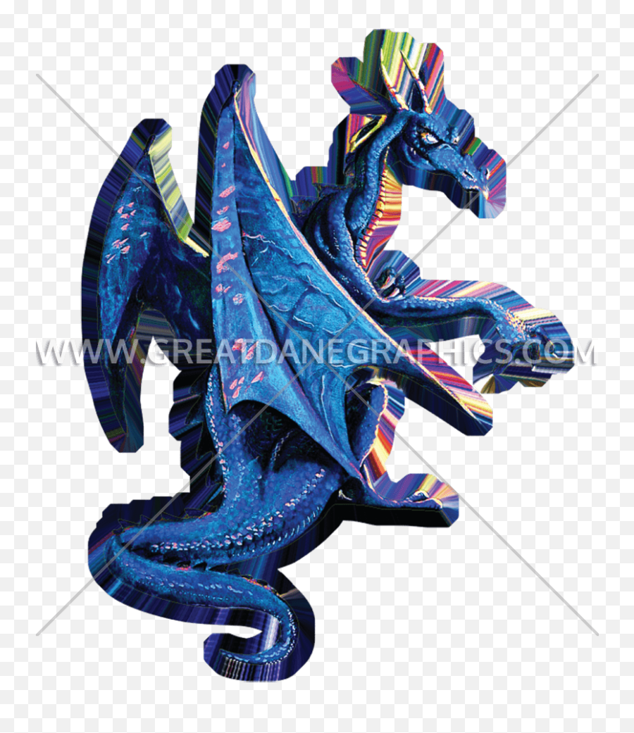 Blue Dragon Production Ready Artwork For T - Shirt Printing Emoji,Blue Dragon Png