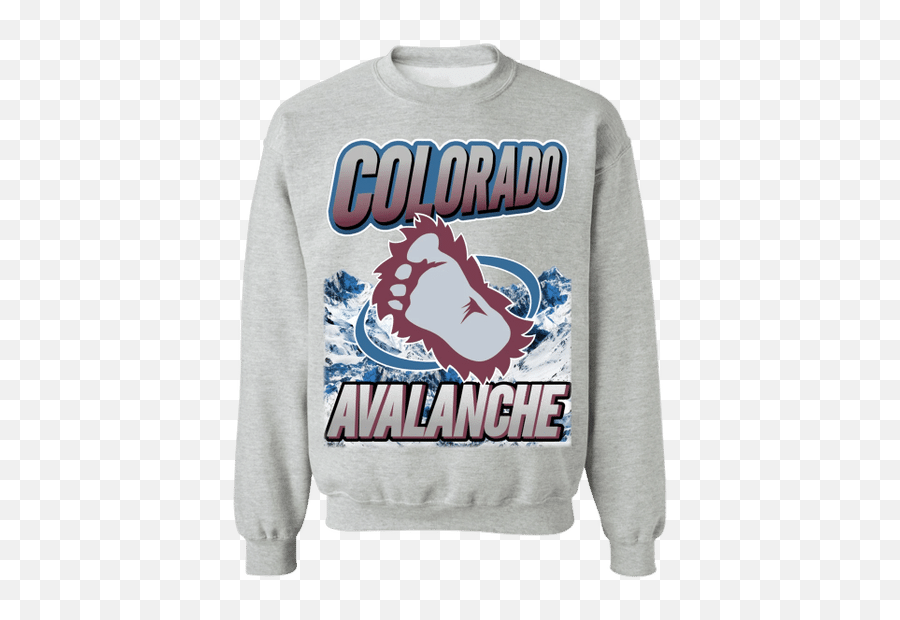 Colorado Avalanche Bigfoot Vintage Nhl Crewneck Sweatshirt Emoji,Colorado Avalanche Logo Png