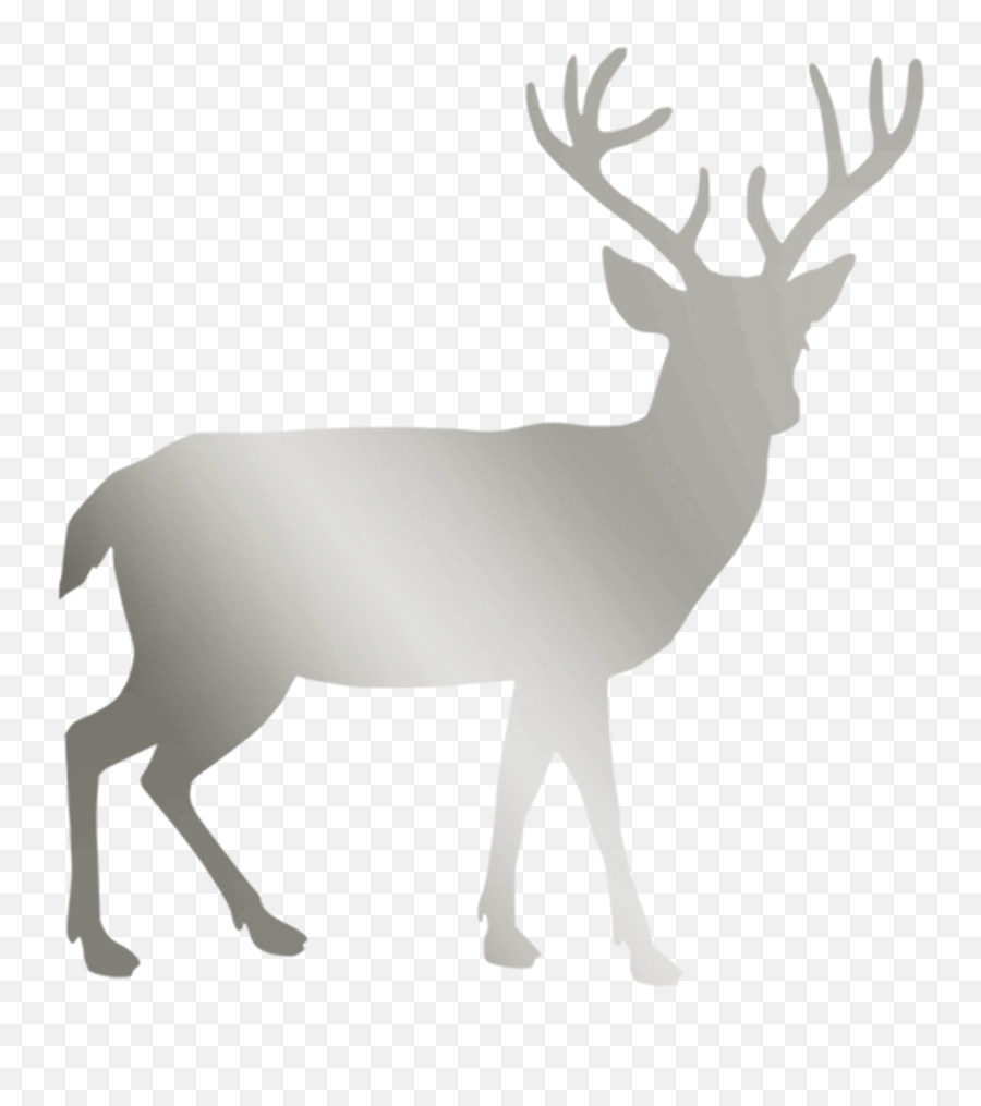 Vacation Silver Stag Deer Christmas Animal - Forest Emoji,Woodland Deer Clipart