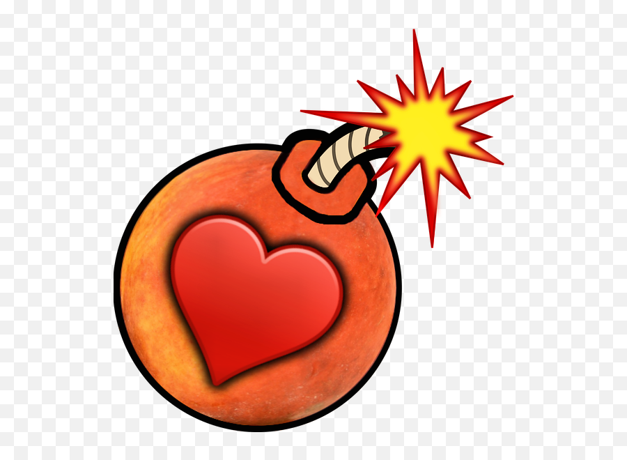 The Peach Bomb 625 Right - Cartoon Bomb Transparent Emoji,Bomb Transparent Background