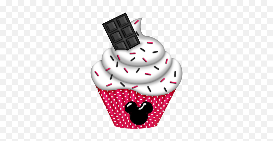 Disney Mickey Mouse Cupcake Clip Art Cupcake Clipart Free - Mickey Mouse Cupcake Clipart Emoji,Cupcakes Clipart