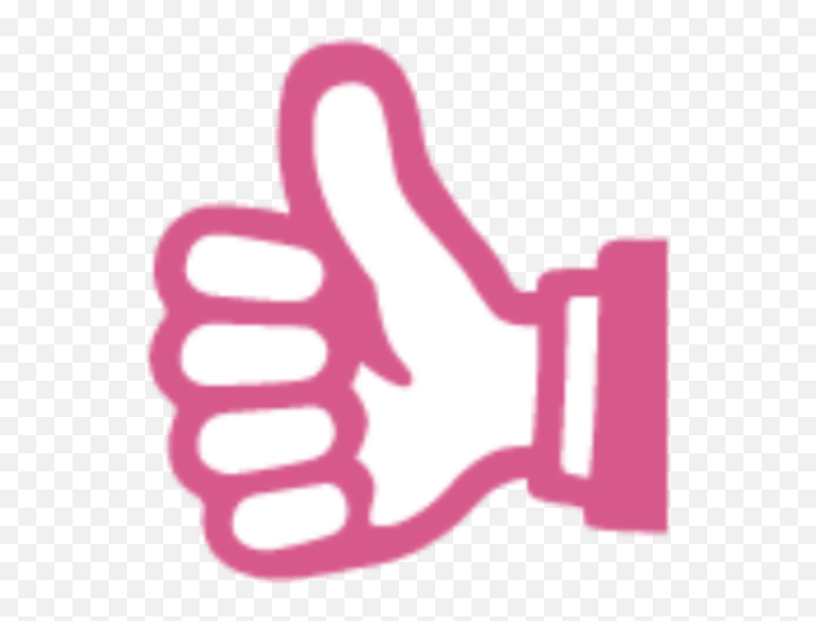 Thumbs Up Sign - Pink Thumbs Up And Down Emoji,Thumbs Up Emoji Png