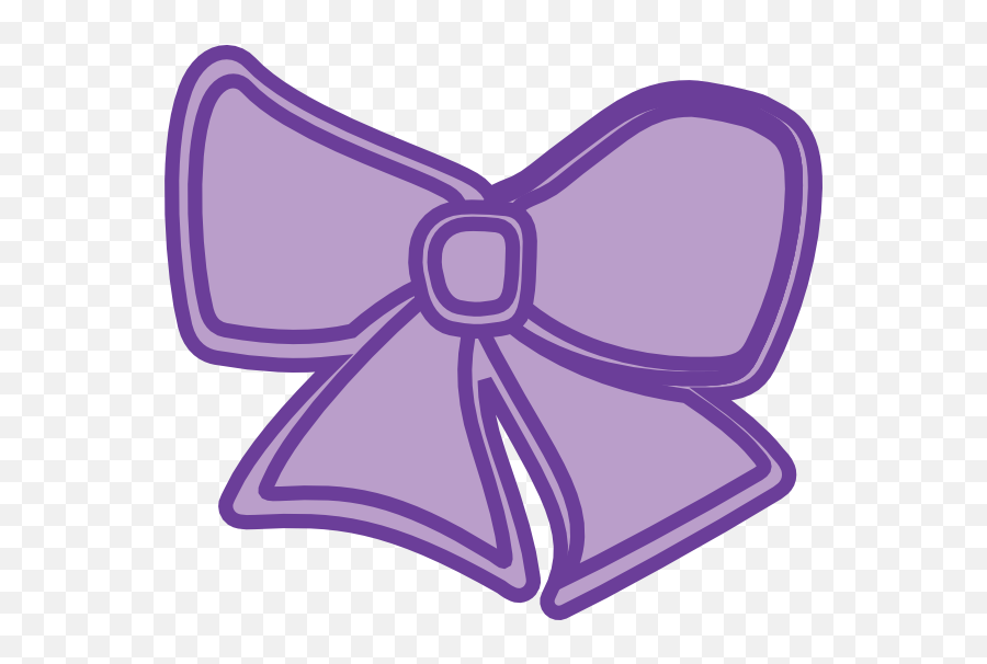Download Hair Bow Purple Clip Art - Clip Art Emoji,Bow Clipart