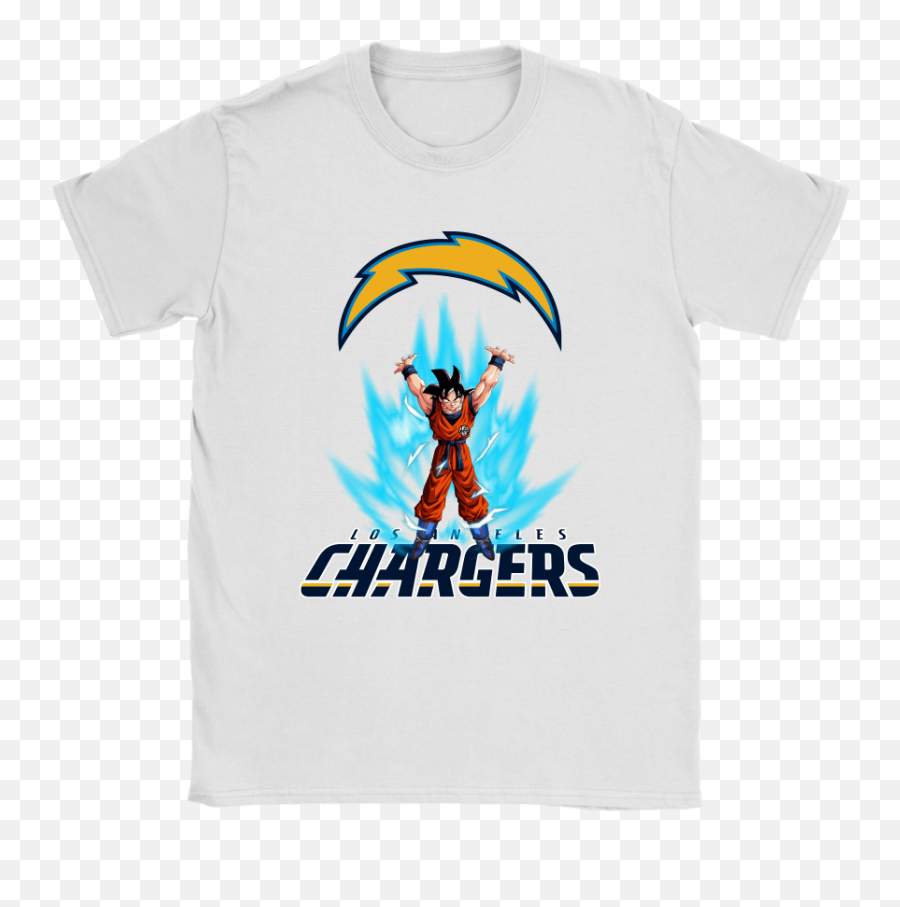 Son Goku Shares Your Energy Los Angeles Chargers Shirts - Stitch Shirts Emoji,Goku Logo
