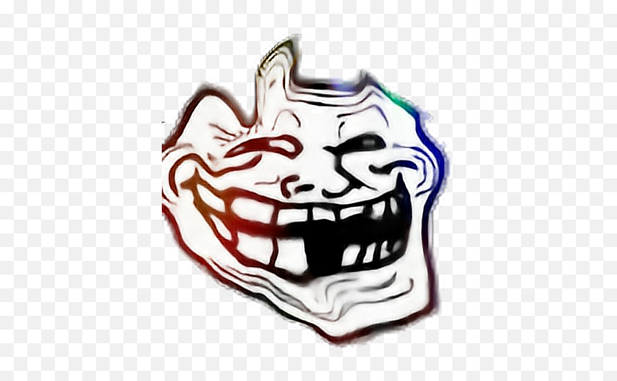 Trollface Sticker - Black Mirror Meme Face Transparent You Just Got Pranked Troll Face Emoji,Meme Face Png