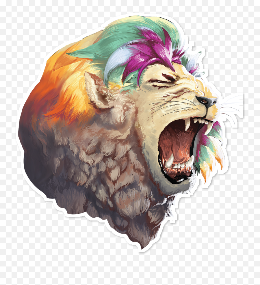 Lion Roar Drawing Painting - Lion Png Download 962962 Painting Emoji,Roar Clipart