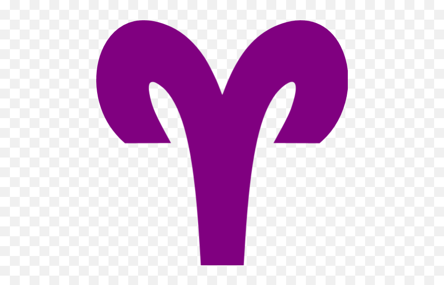 Purple Aries Icon - Free Purple Zodiac Signs Icons Aries Zodiac Sign Red Transparent Emoji,Aries Logo