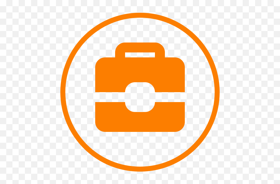 Experience Orange Circle Design Work - Circle Work Icon Png Emoji,Work Png
