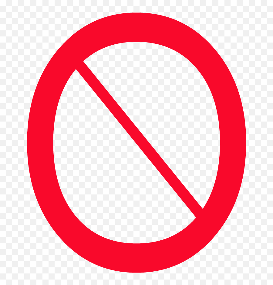 Universal No Sign - Dot Emoji,Universal Clipart