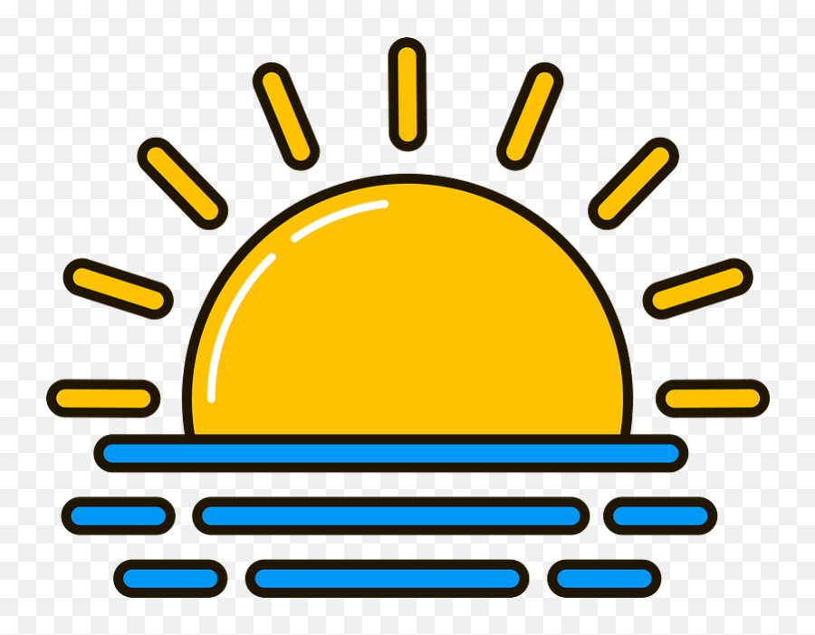 Sunrise Clipart - Icono Energetico Emoji,Sun Rise Clipart
