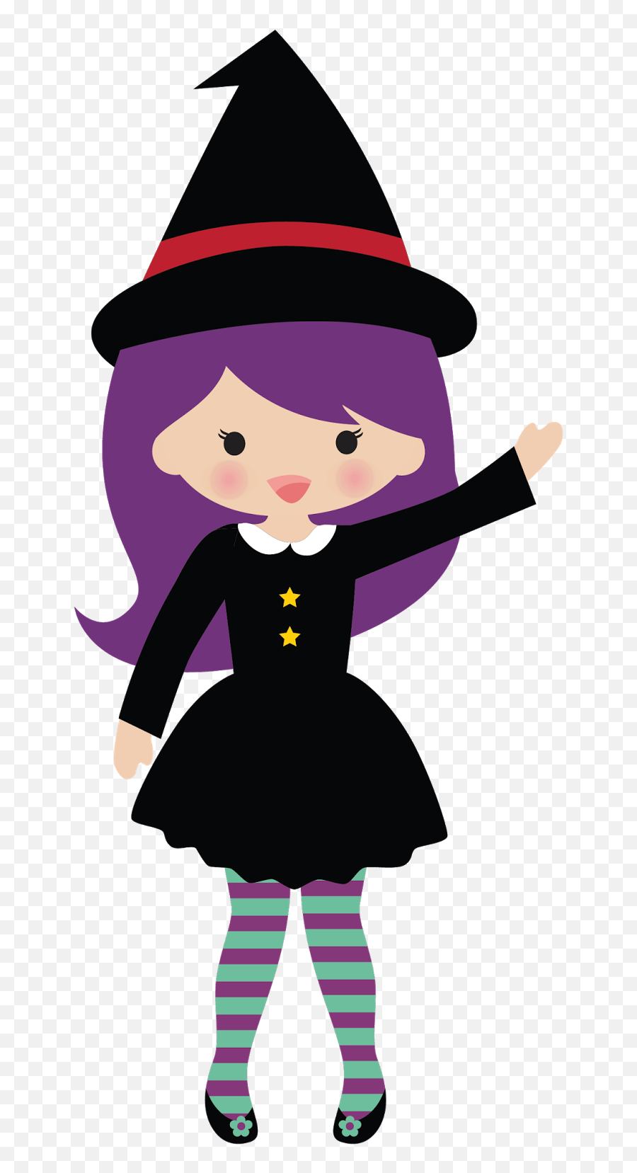 Clipart Happy Witch Clipart Happy - Cute Witch Clipart Emoji,Witch Clipart
