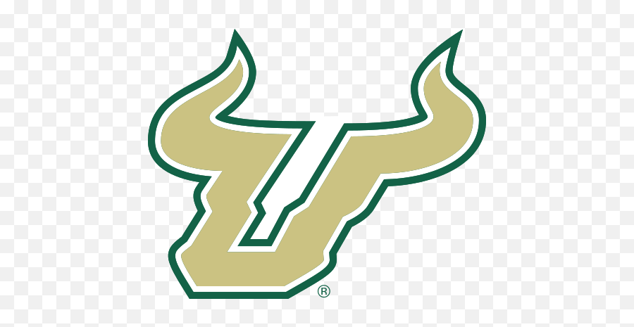 Download Bull Horns Gold Green Outline - Usf Bulls Logo Emoji,Usf Logo