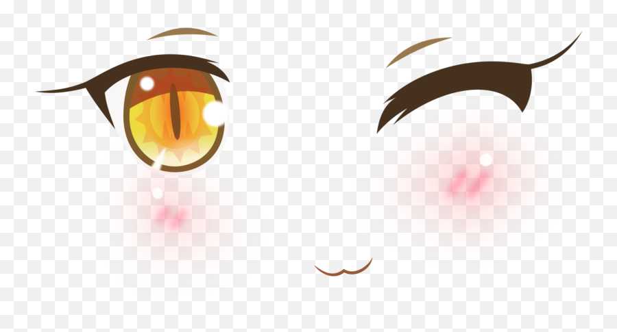 Vector Library Download Orange Eye Cat Smile Vanilla - Anime Emoji,Anime Smile Png