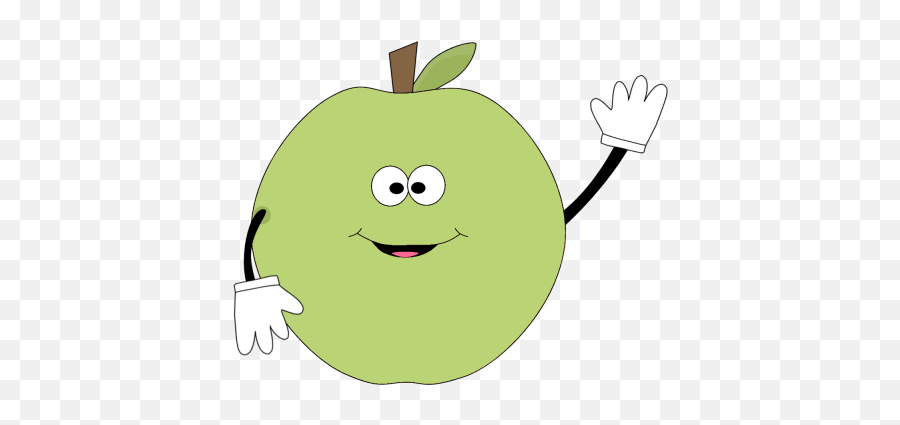 Green Apple Waving Clip Art Clipart Panda - Free Clipart Apple Waving Hand Gif Emoji,Apples Clipart