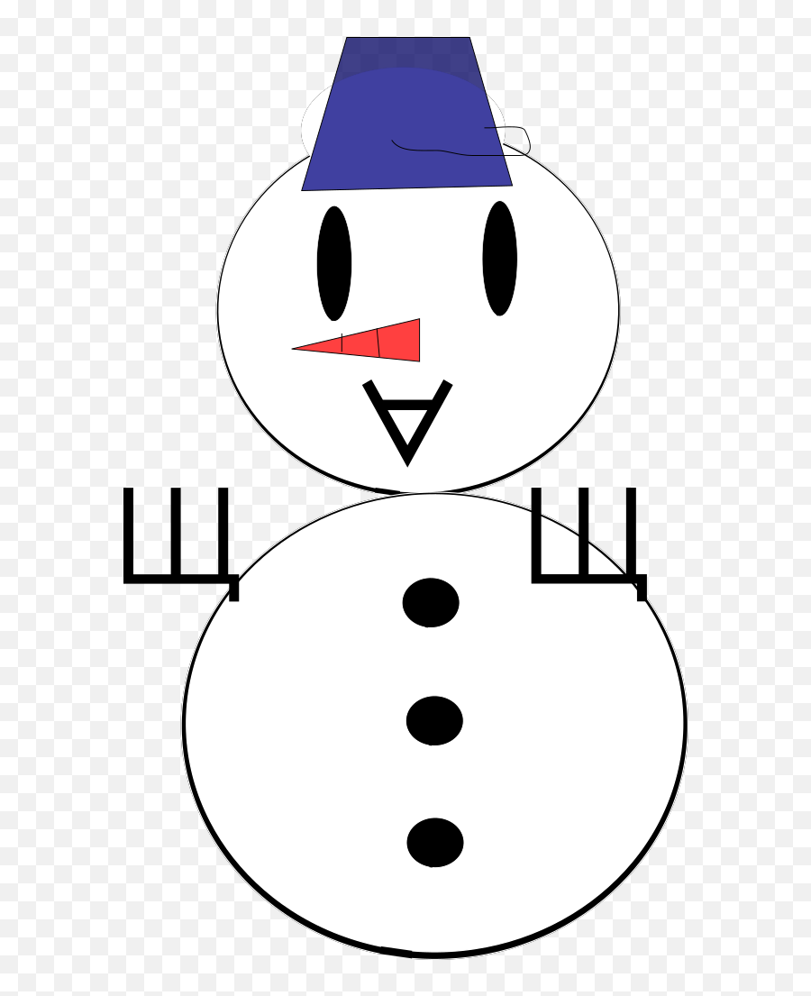 Free Clipart Snowman Lord - Dot Emoji,Snowman Clipart Black And White