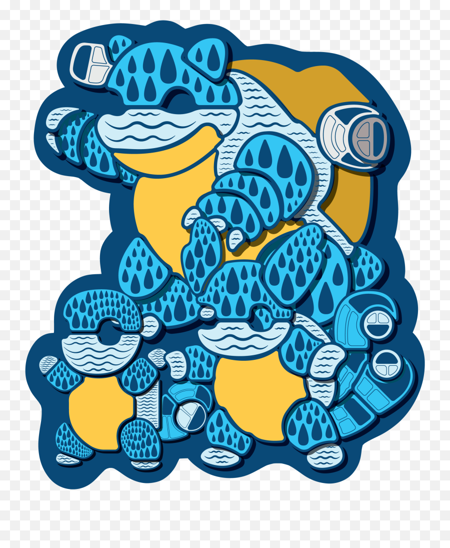Squirtle Family Sticker U2014 Izelillustrations Emoji,Wartortle Png