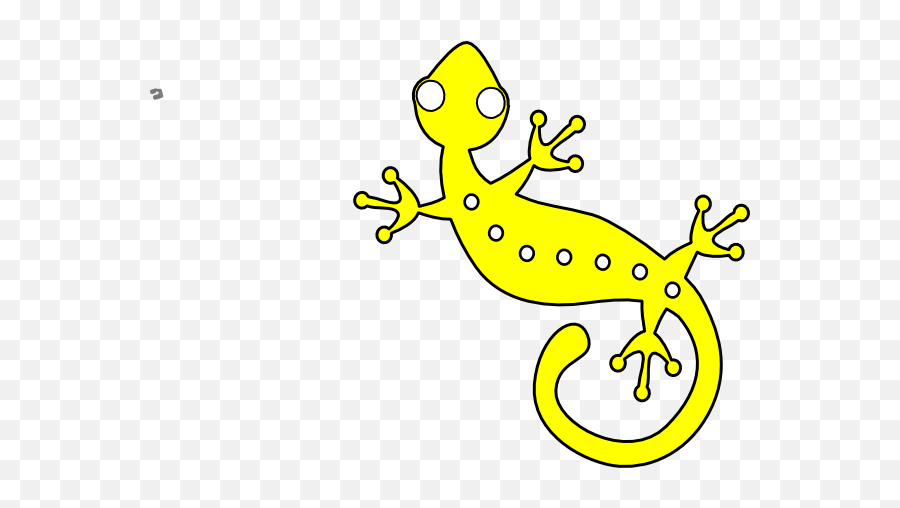 Yellow Gecko Clip Art - Vector Clip Art Online Royalty Free Emoji,Reptile Clipart