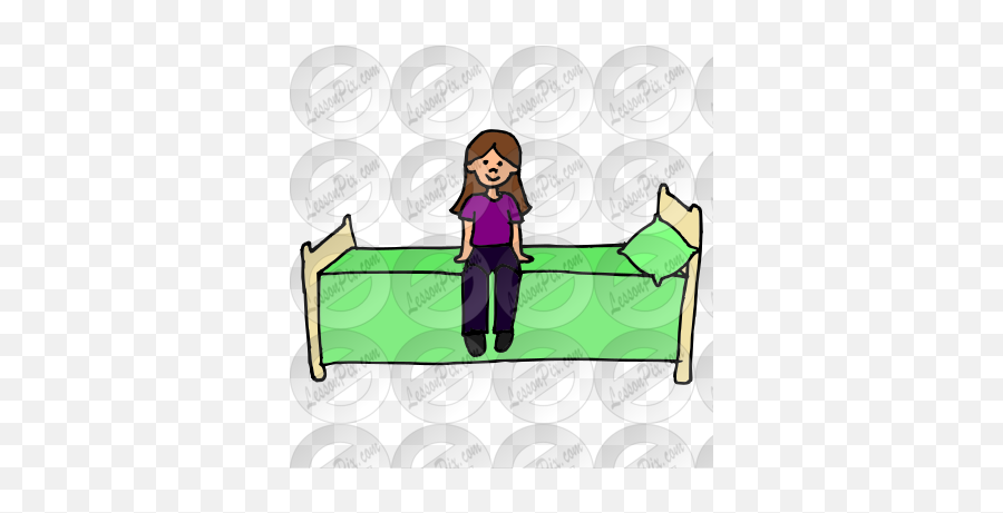 On Bed Picture For Classroom Therapy Use - Great On Bed For Women Emoji,Bed Clipart