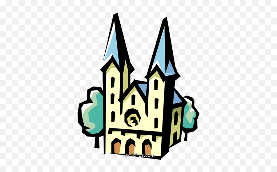 German Church Royalty Free Vector Clip Art Illustration - Fiction Emoji,Church Clipart