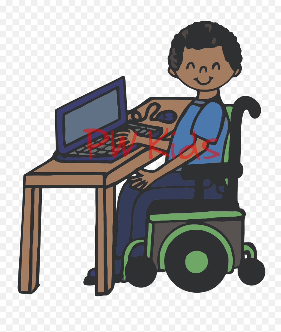 Free Disability Cliparts Download Free Clip Art Free Clip - Niños Discapacitados En La Computadora Emoji,Wheelchair Clipart