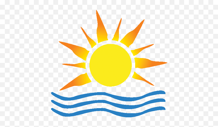 Half Sun Rise Logo - Half Rising Sun Sun Logo Emoji,Sunrise Logo