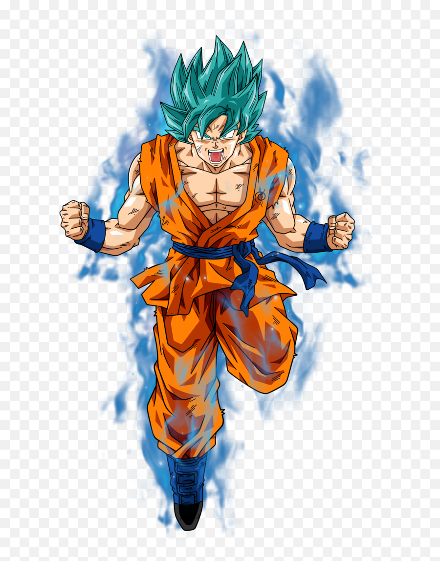 Goku Super Saiyan God Blue Png - Goku Png Emoji,Super Saiyan Png