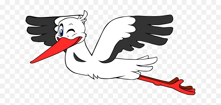 Stork Clipart Free Svg File - Bocian Dekoracja Emoji,Stork Clipart