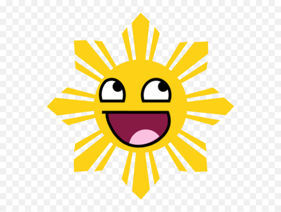 Image - 249143 Awesome Face Epic Smiley Know Your Philippine Flag Sun Vector Emoji,Meme Face Png