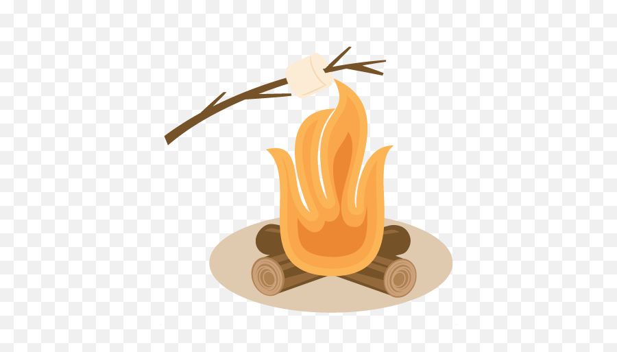 Download Bonfire Marshmallows Fire Vec - S Mores Campfire Toasted Marshmallow Clipart Emoji,Campfire Clipart