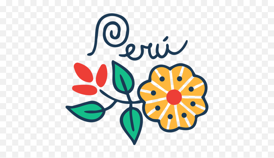 Peru Flowerty Country Design - Transparent Png U0026 Svg Vector File Takaoka Station Emoji,Png Country