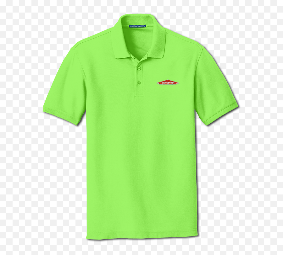 Servpro Lime Cottonpoly Pique Polo - Short Sleeve Emoji,Servpro Logo