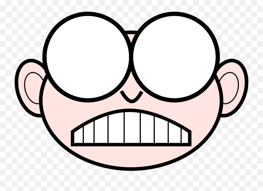 Face Dude Nerd Glasses Angry Cartoon - Crazy Clipart Png Emoji,Nerd Clipart