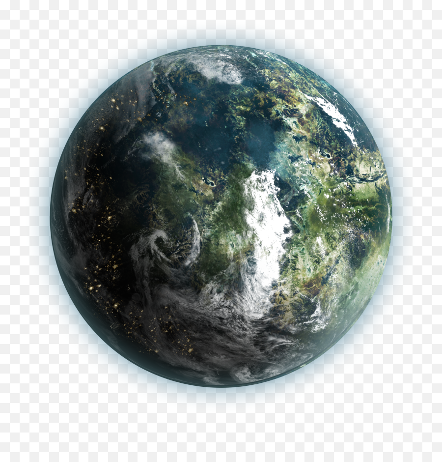 Populated Planet - Planet Png Emoji,Planet Png