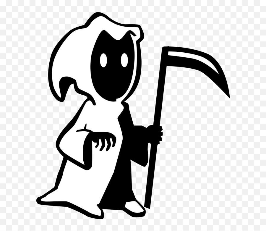 Cartoon Grim Reaper Png Transparent - Grim Reaper Clipart Png Emoji,Grim Reaper Clipart