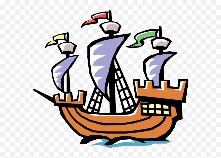 Christopher Columbus Ship Cartoon Png - Barco Vasco Png Emoji,Labor Day Clipart
